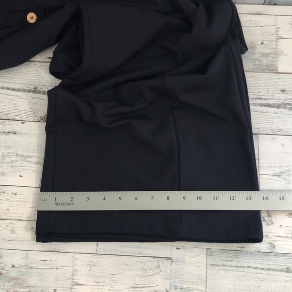 Saint + Sophia Chelsea Wide Leg Navy Jersey Pant 16 - Picture 10 of 10